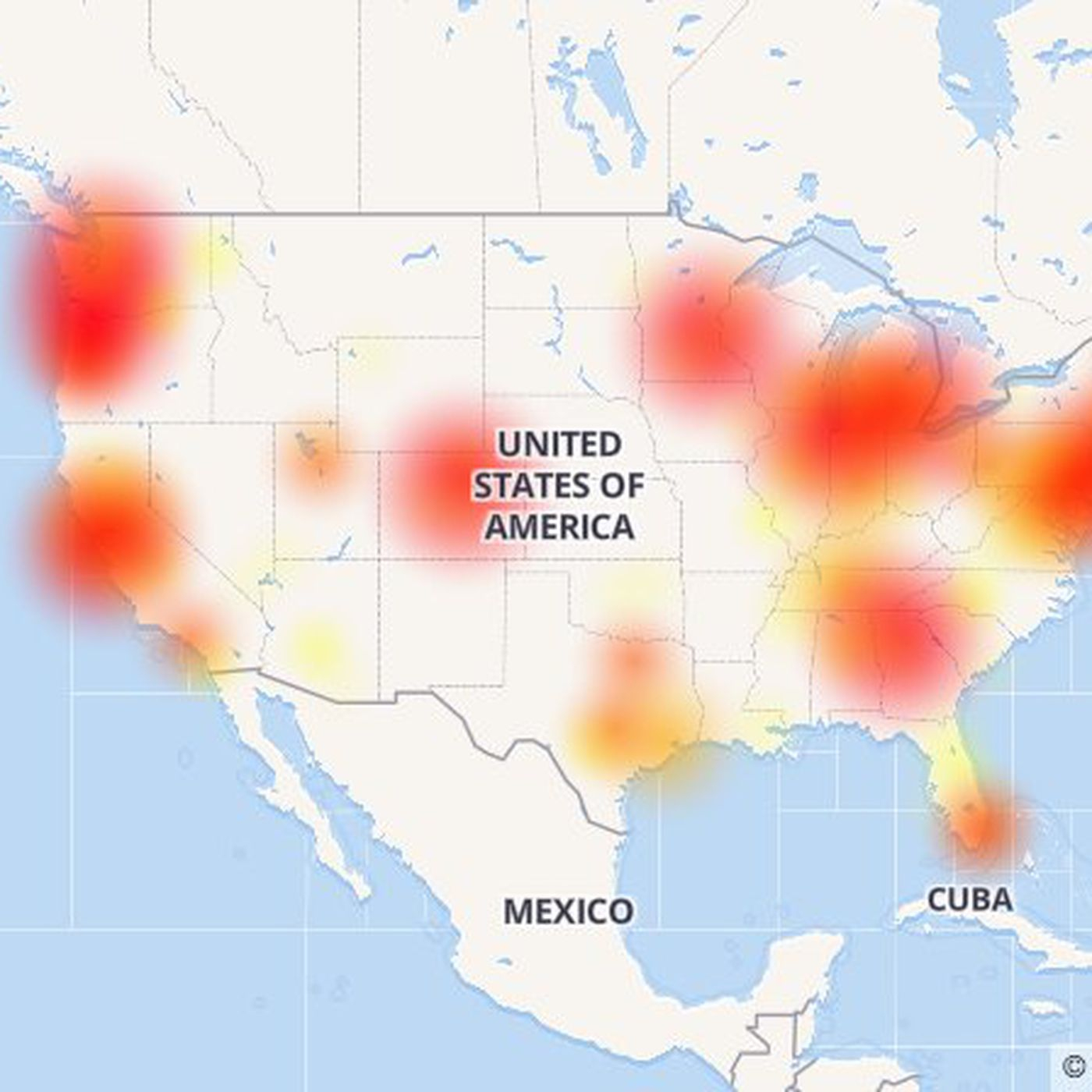 Comcast&amp;#039;s Xfinity Internet Service Is Reportedly Down Across The Us - Xfinity Coverage Map Florida