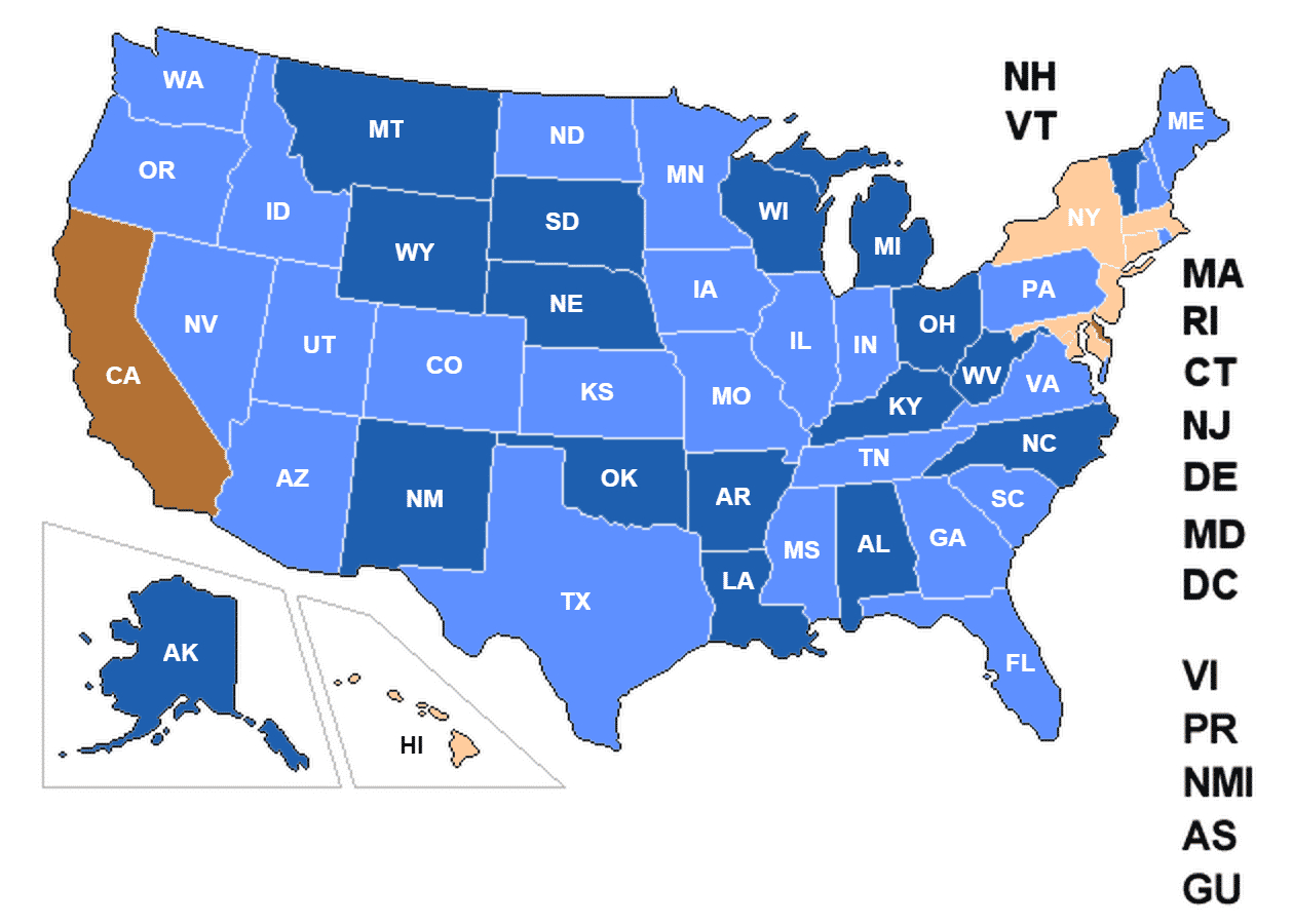 Concealed Carry Permit Reciprocity Changes 8/12/2015 - Usa Carry - Texas Reciprocity Map 2018