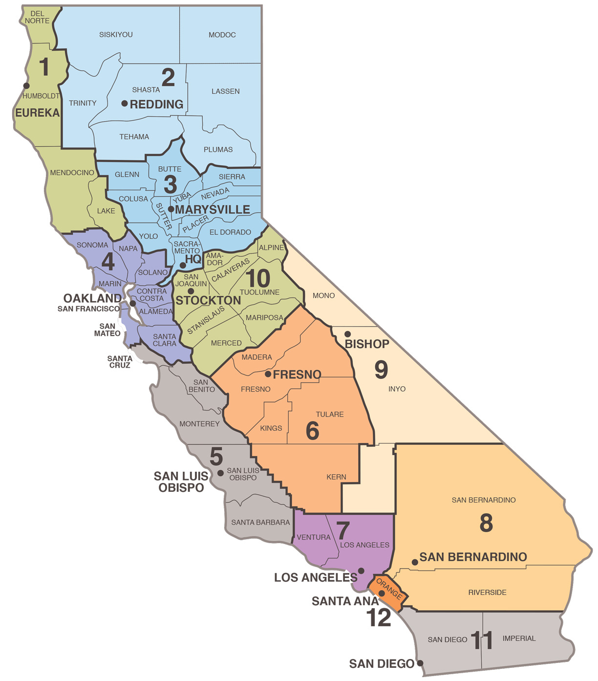 Contact Caltrans - California Oversize Curfew Map