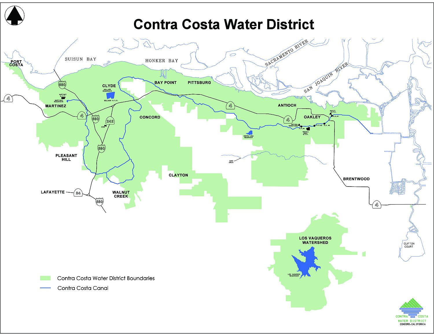 Contra Costa California Map - Klipy - La Costa California Map
