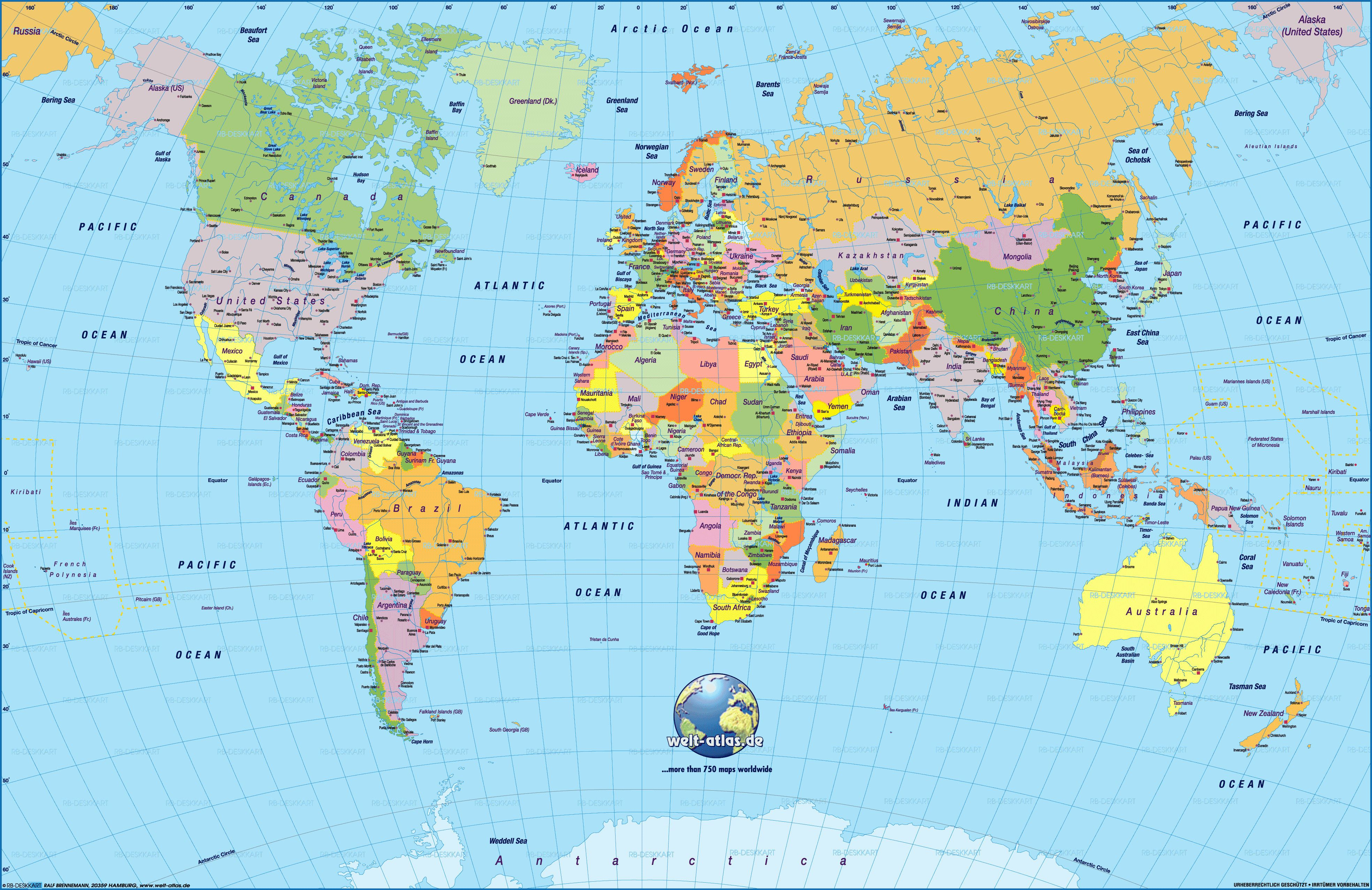Cool World Map Pdf 2 | Maps | Pinterest | Free Printable World Map - 8X10 Printable World Map