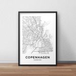 Copenhagen Map Print, Printable Copenhagen Map, Copenhagen City Map   Helsinki City Map Printable