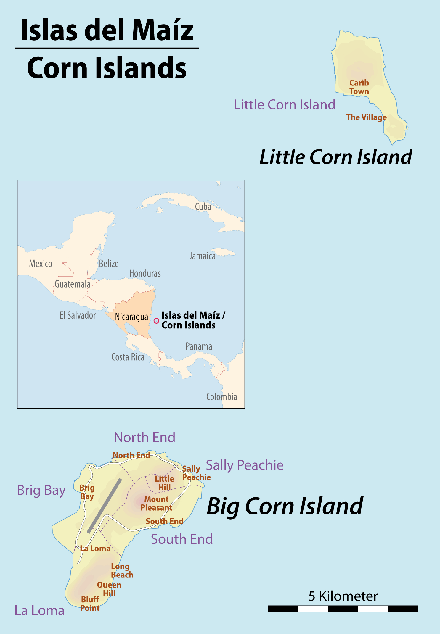 Corn Islands - Wikipedia - Map Of Islands Off The Coast Of Florida