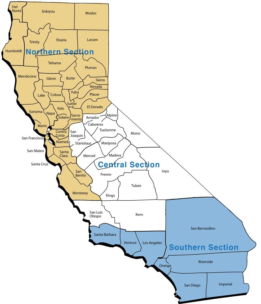 County Map Northern California - Klipy - Northern California County Map