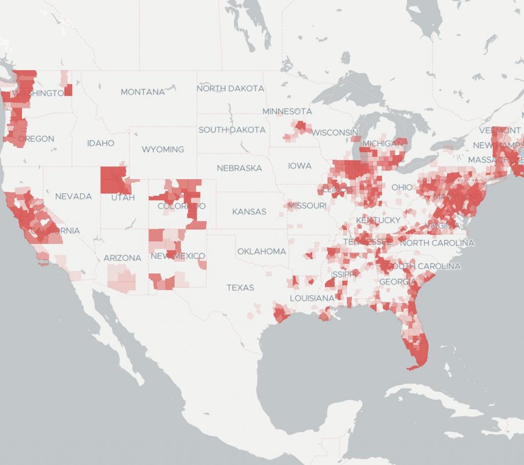 Coverage & Availability Map | Broadbandnow - Verizon Fios Availability