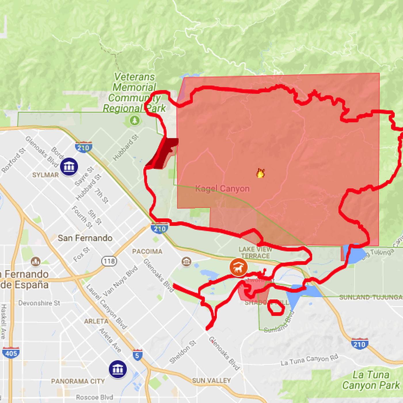 Creek Fire Map, Including Evacuation Zones - Curbed La - Van Nuys California Map