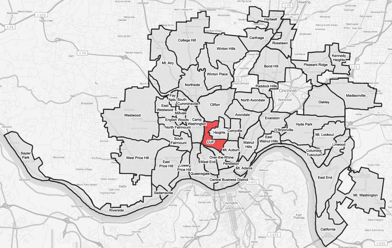 Cuf, Cincinnati - Wikipedia - Printable Cincinnati Map