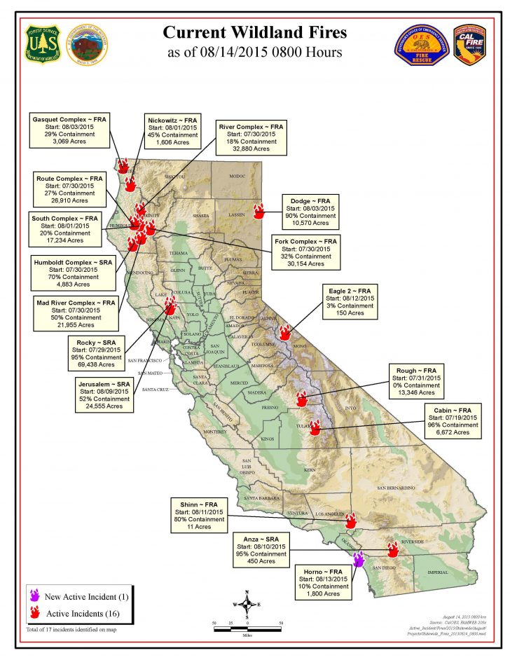 State Of California Fire Map