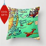 Custom Florida Map Pillow Covers 18X18 Florida Gifts Travel | Etsy   Christmas Florida Map
