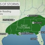 Daily Downpours To Raise Risk Of Flooding From Texas To The Carolinas   Flood Maps Gainesville Florida
