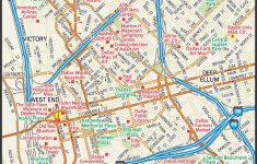 Dallas Street Map - Carte Du Centre-Ville Rues De Dallas (Texas - Usa) - Dallas Map Of Texas