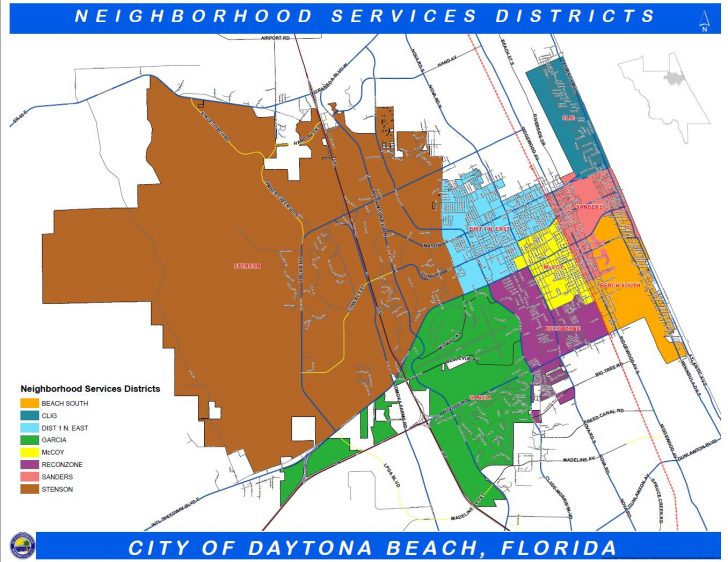 Map Of Daytona Beach Florida Area