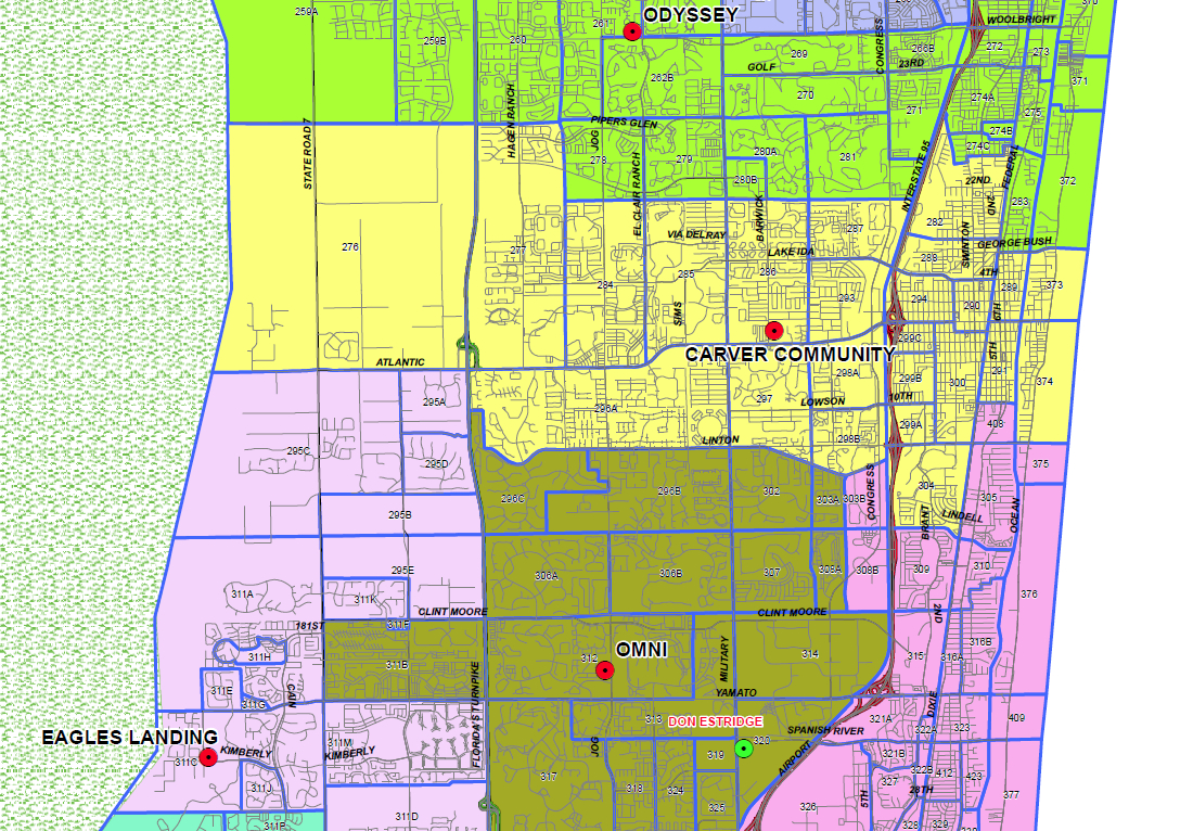 Delray Beach, Florida Public And Private Schools Information - Highland Beach Florida Map