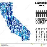 Demographics California Map Stock Vector   Illustration Of Nation   California Demographics Map