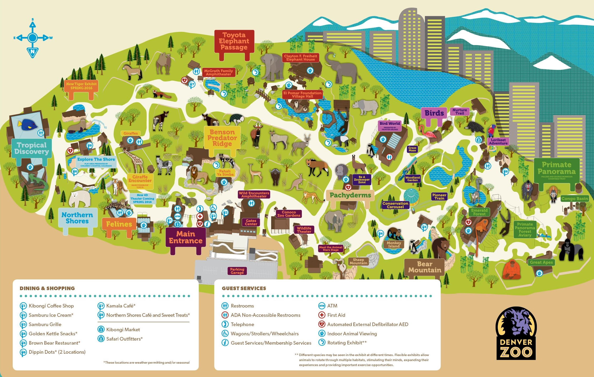 Denver Zoo Map - Zoos In Florida Map