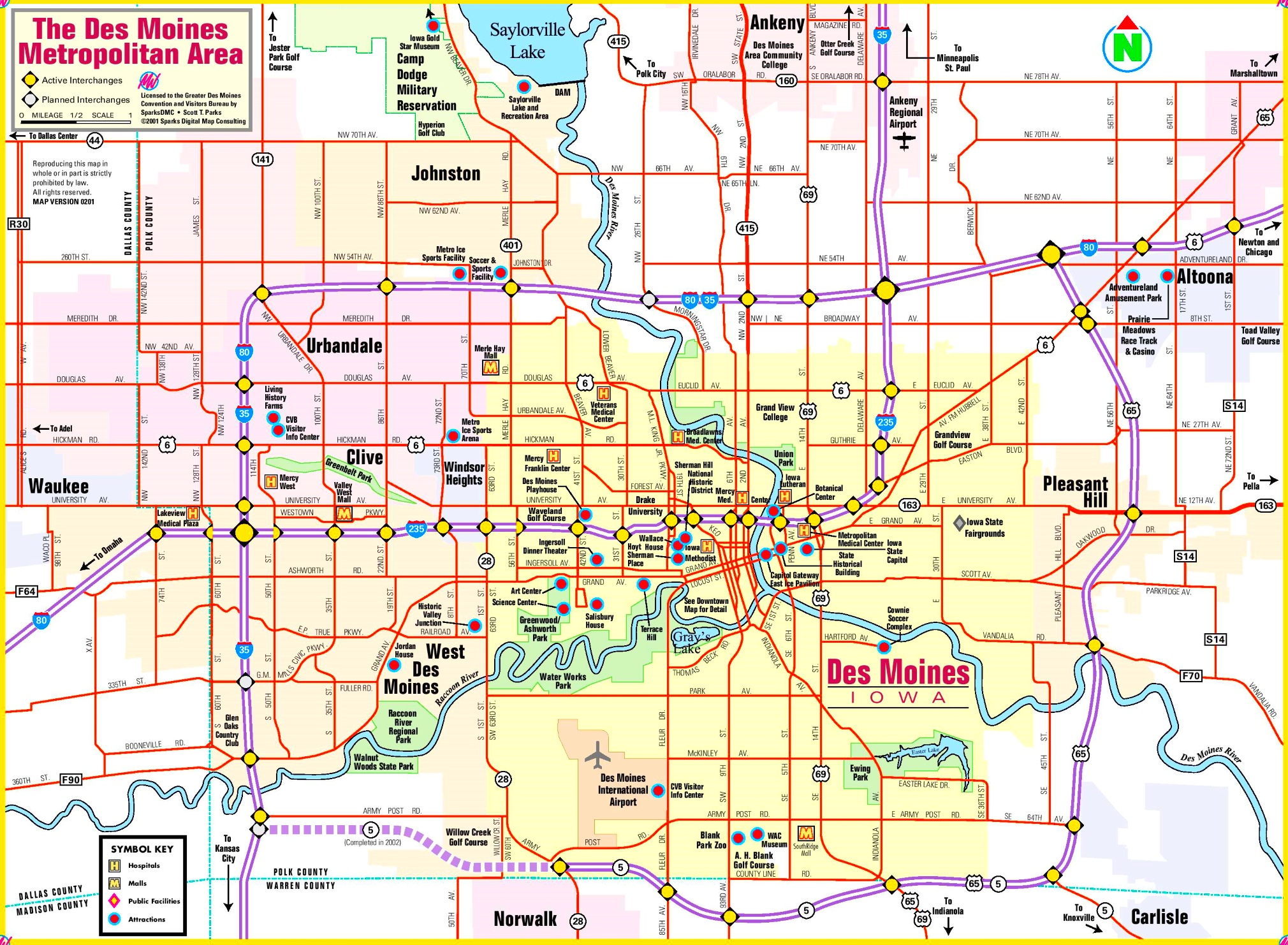 Des Moines Area Map - Printable Map Of Des Moines Iowa