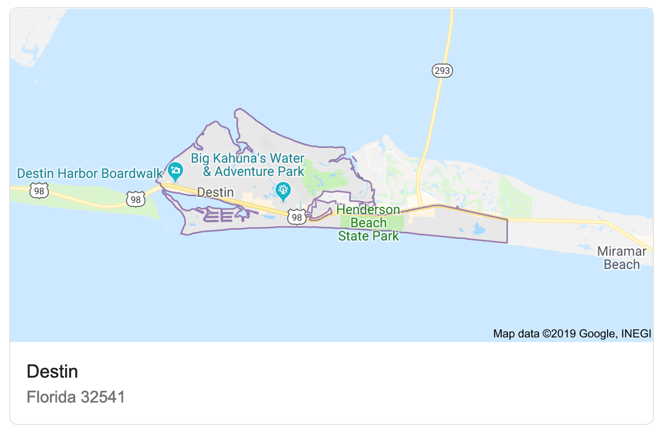 Destin Vs. Naples - Destin Florida Location On Map