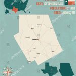 Detailed Map Erath County Texas Usa Stock Vector (Royalty Free   Erath County Texas Map