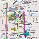Detailed Road Street Names Plan Favourite Points Interest Boulevard   Printable Las Vegas Strip Map 2017