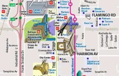 Detailed Road Street Names Plan Favourite Points Interest Boulevard - Printable Map Of Las Vegas Strip 2018