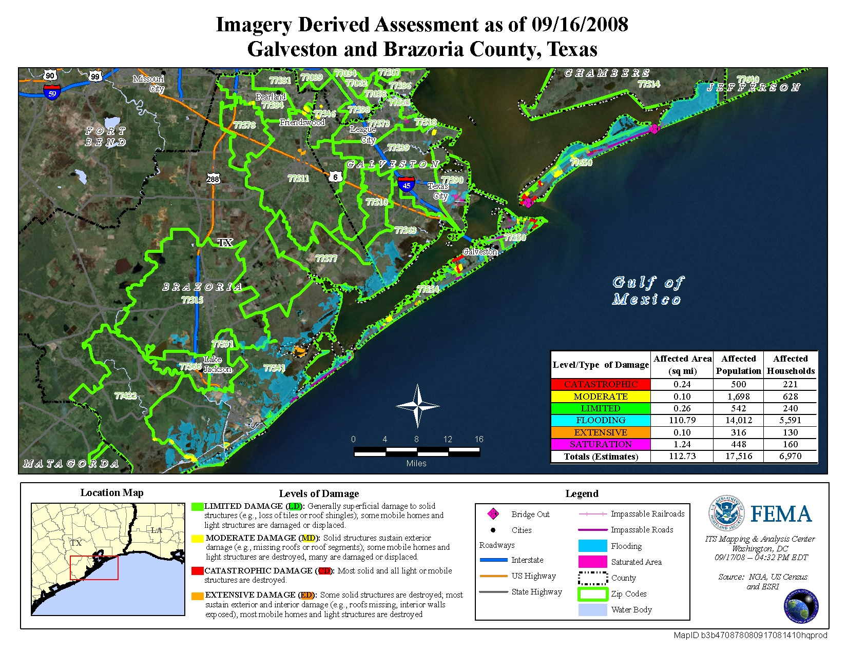Disaster Relief Operation Map Archives - Crystal Beach Texas Map