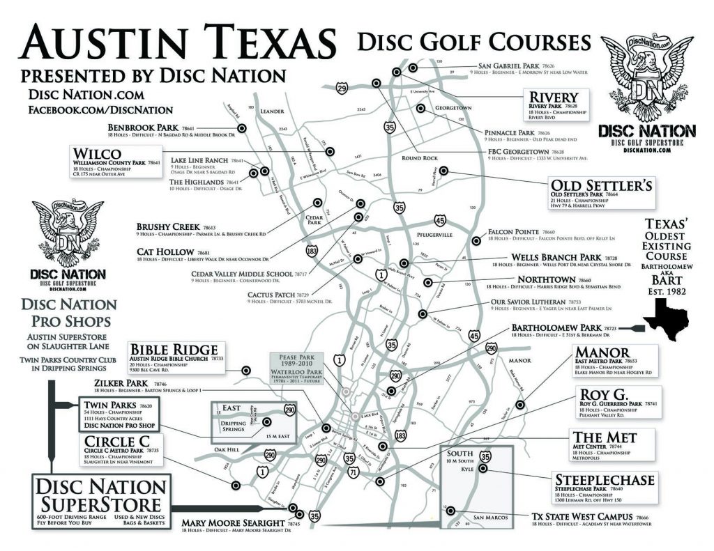Disc Golf Superstore - Disc Nation, The Original - Texas Golf Courses ...
