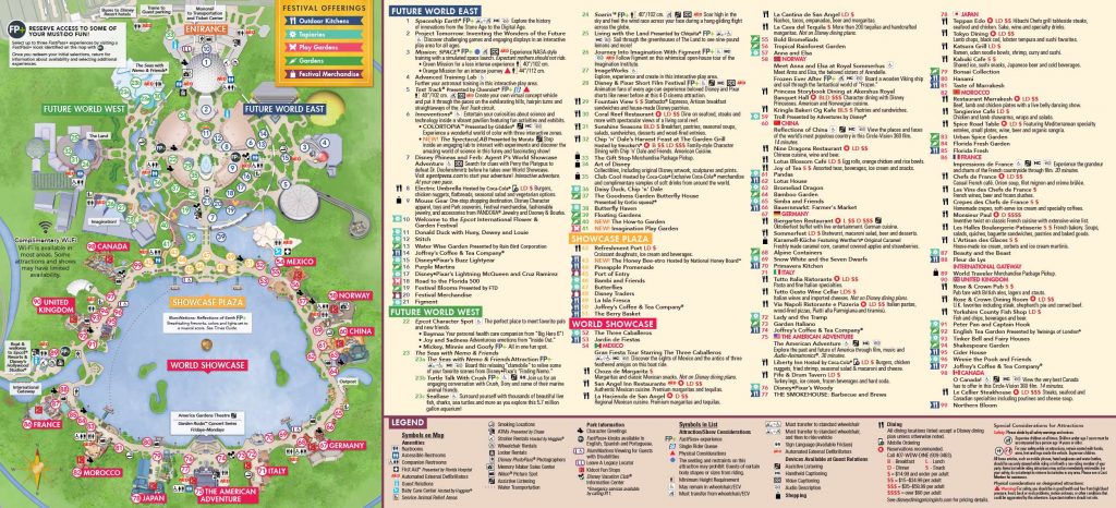 Disney World Epcot Map From Wdwinfo 2 - Ameliabd - Epcot Florida Map ...