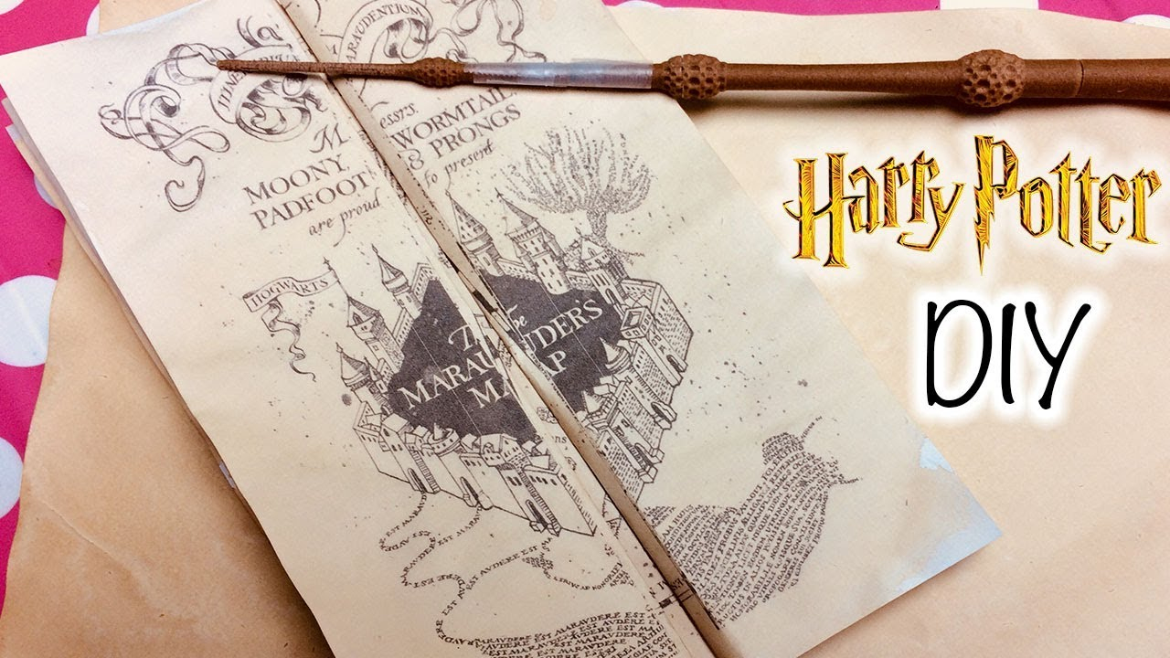 Diy Harry Potter Marauder&amp;#039;s Map Printable And Parchment Easy Diy - Marauders Map Printable