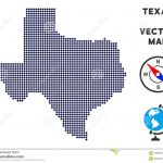 Dot Texas Map Stock Vector. Illustration Of Concept   122652771   Geographic Id Map Texas