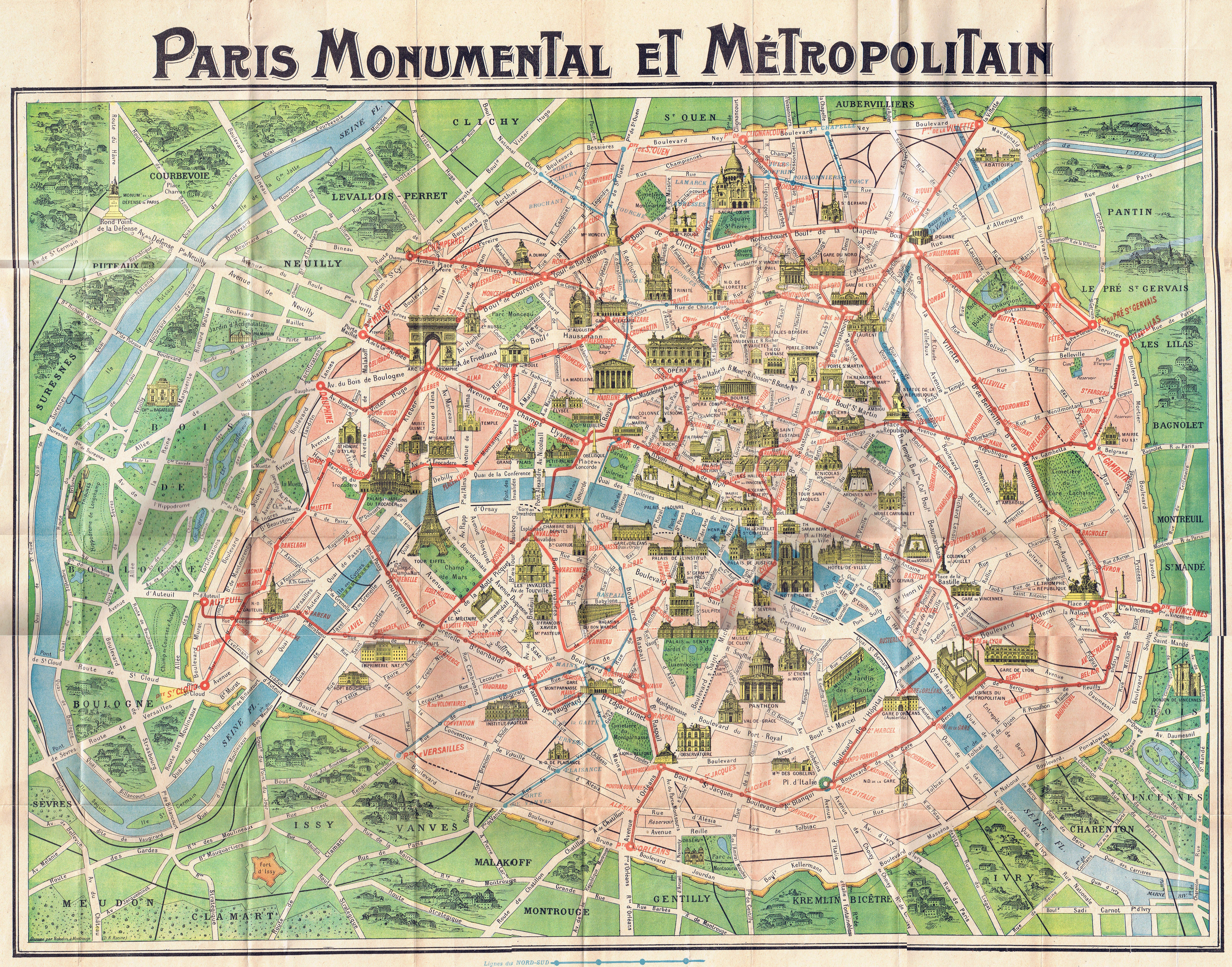 Download Printable Map Of Paris Major Tourist Attractions Maps At - Printable Map Of Paris France