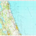 Download Topographic Map In Area Of Daytona Beach, Port Orange   Marineland Florida Map