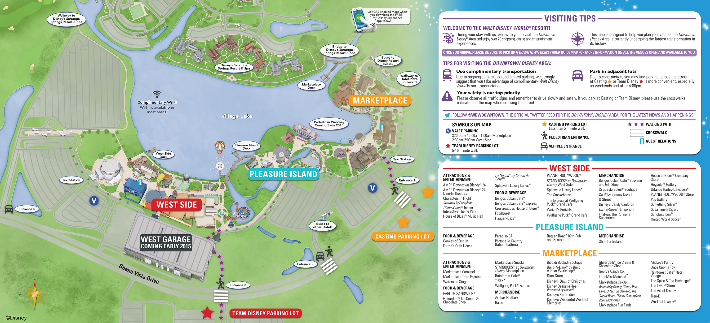 Downtown Disney Parking Information &amp;amp; Tips | Disney Parks Blog - Map Of Disney Springs Florida