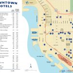Downtown San Diego Hotel Map   Printable Map Of Downtown San Diego
