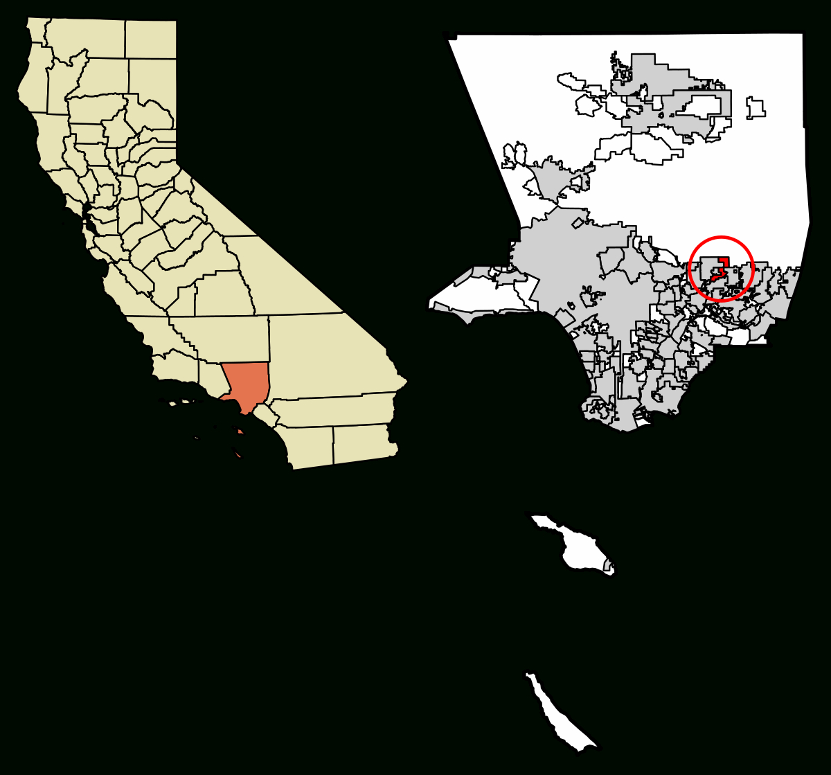 Duarte, California - Wikipedia - Duarte California Map