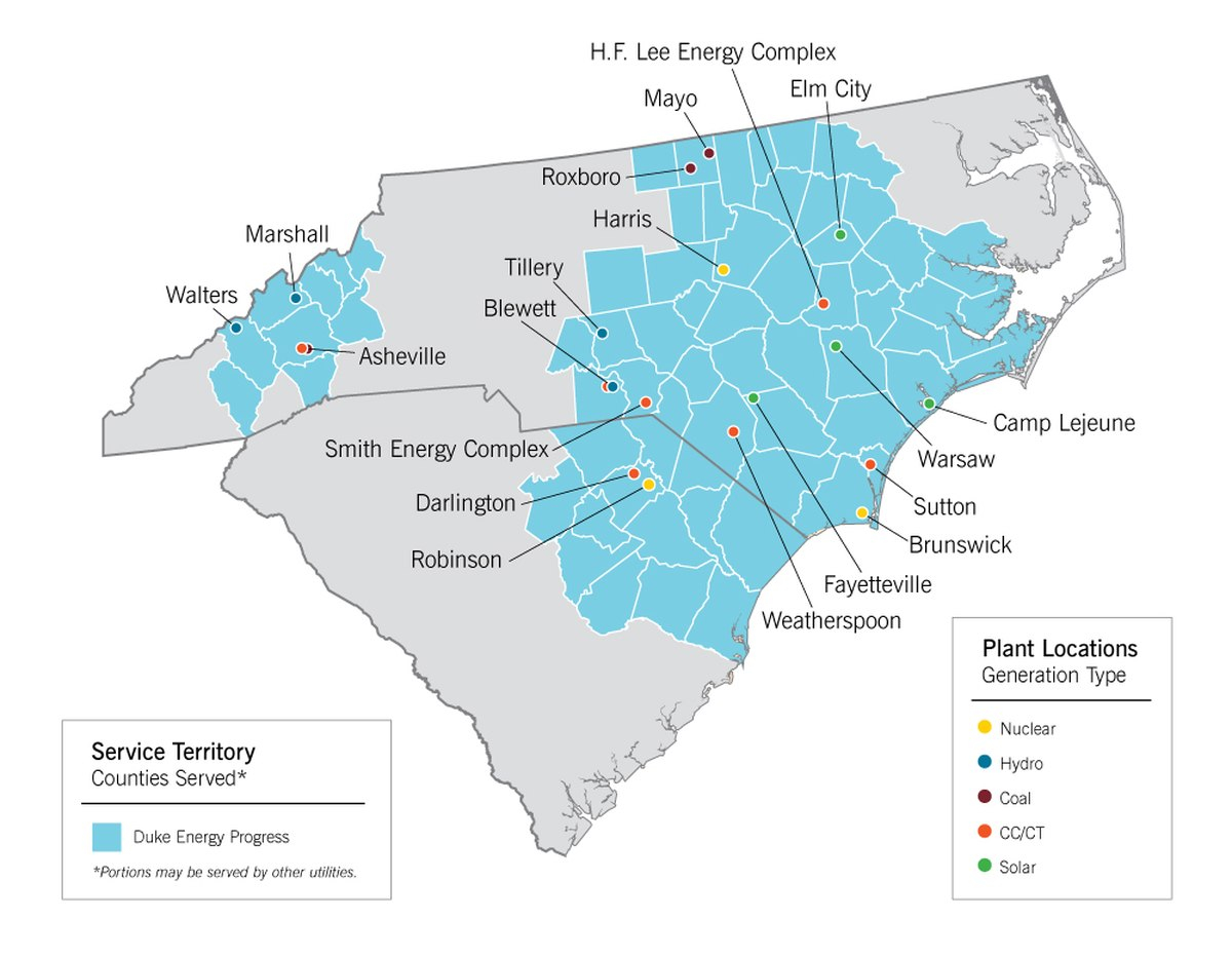 Duke Energy Service Territory Map Carolinas | Www.topsimages - Duke Energy Florida Coverage Map
