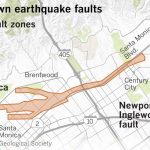Earthquake Fault Maps For Beverly Hills, Santa Monica And Other   Culver City California Map