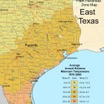 East Texas Plant Hardiness Zone Map • Mapsof   Texas Garden Zone Map