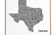 East Urban Home 'texas Map' Framed Graphic Art &amp; Reviews | Wayfair - Texas Map Artwork