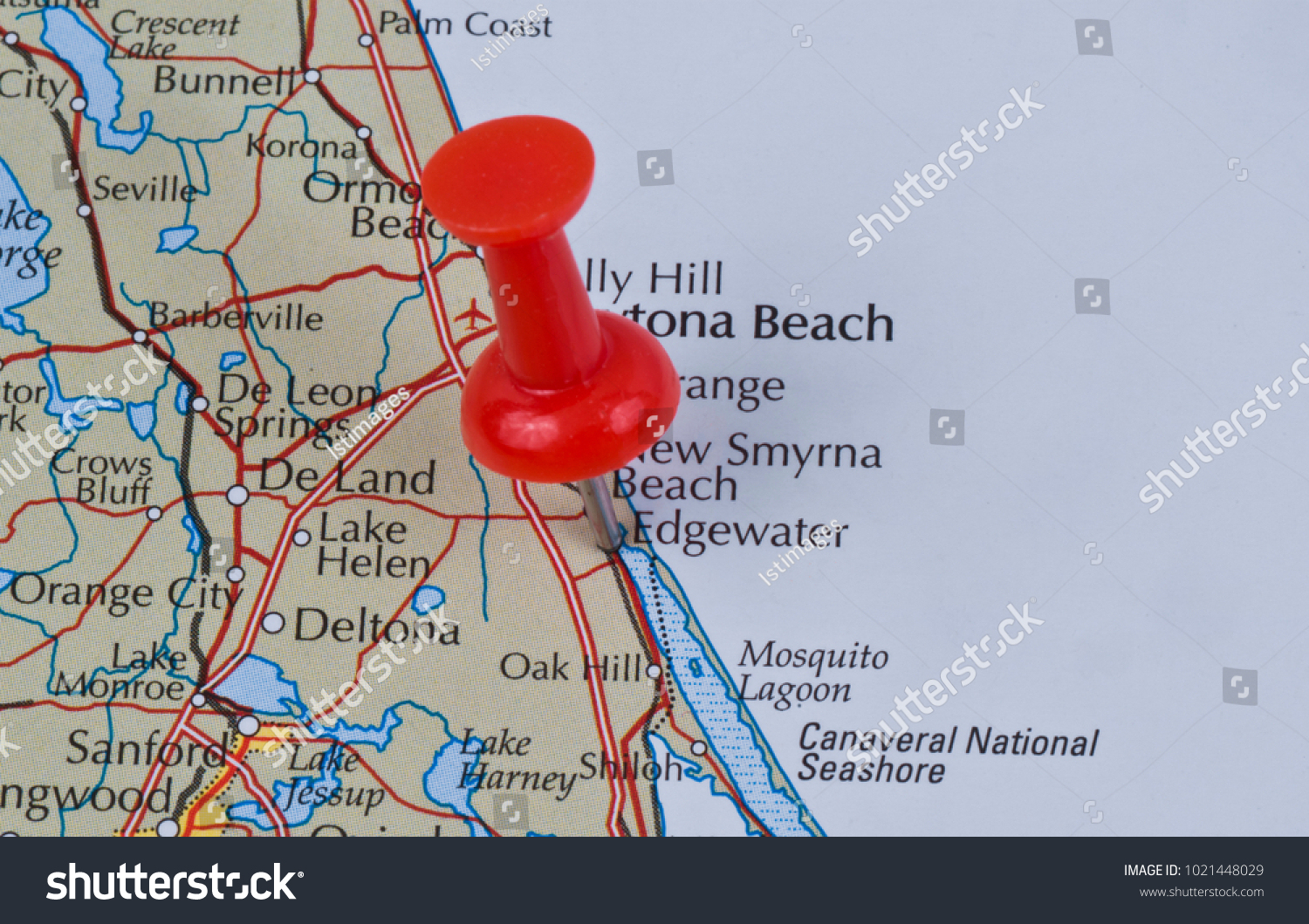 Edgewater Florida Volusia United States America Stock Photo (Edit - Edgewater Florida Map