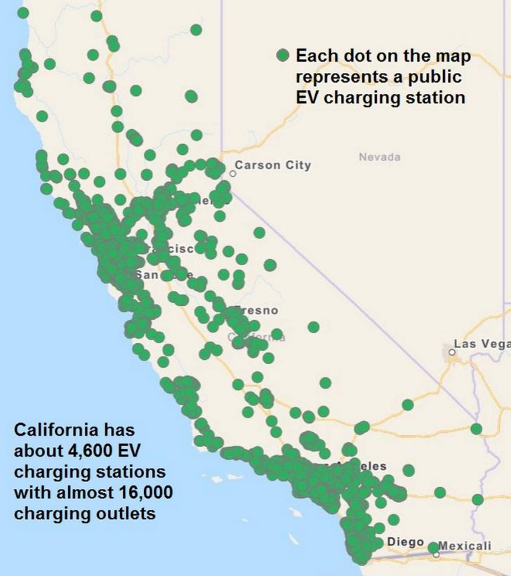 Charging Station Map California