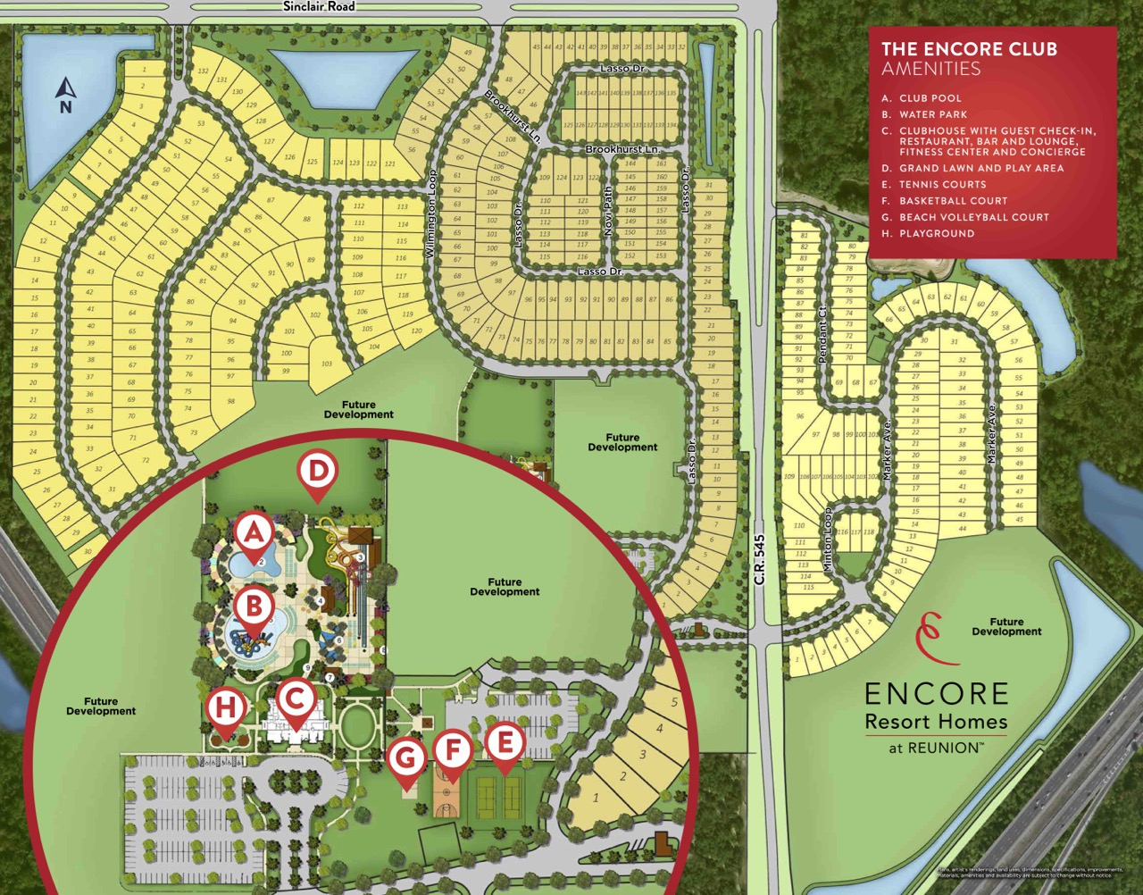 Encore Resort Homes At Reunion - Encore Club At Reunion - Reunion Florida Map
