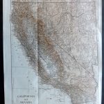 Encyclopaedia Britannica 1911 Antique Map. California And Nevada   Antique Map Of California