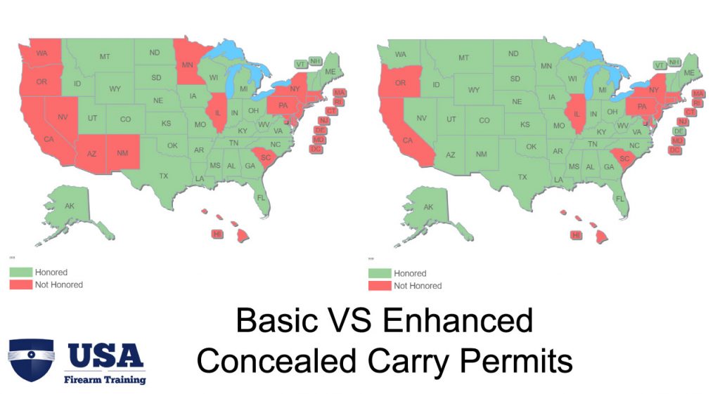 Enhanced Permits And Their Role In Concealed Carry Reciprocity Texas Chl Reciprocity Map 2017