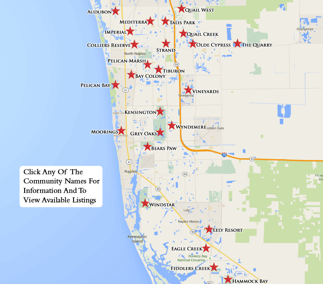 Equity Courses Map - Map Of Hotels In Naples Florida