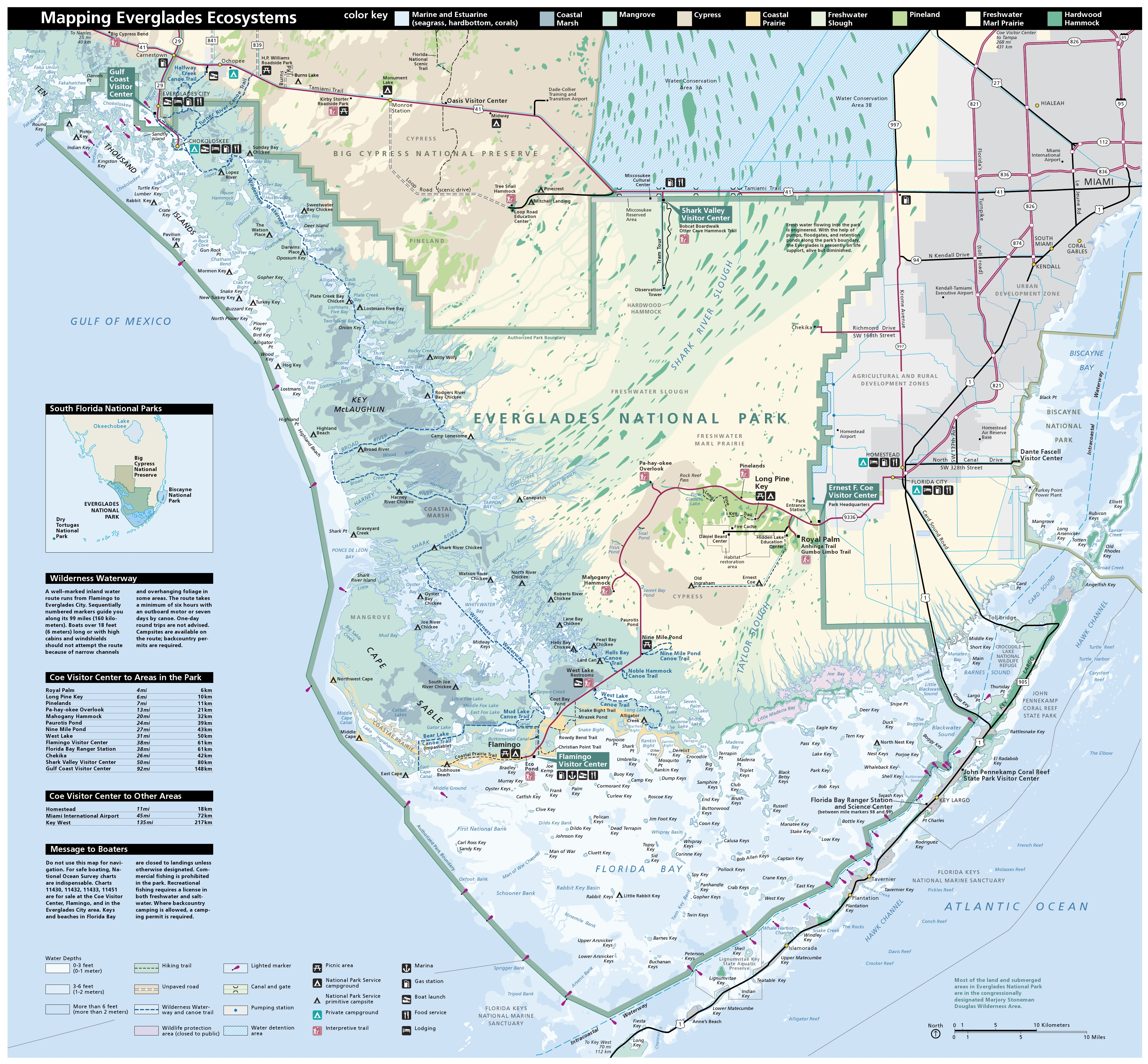 Everglades Maps | Npmaps - Just Free Maps, Period. - South Florida National Parks Map