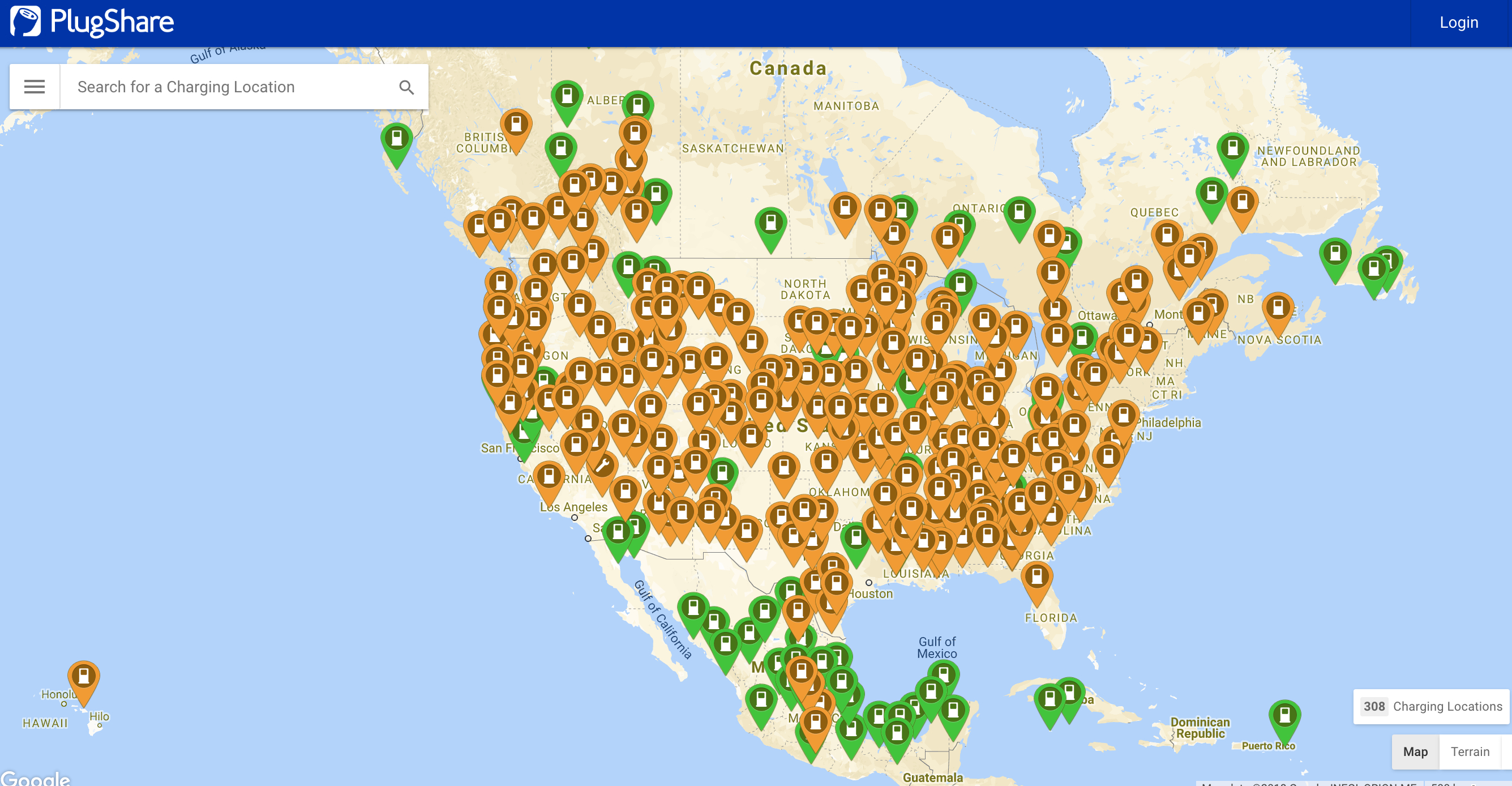 California Electric Car Charging Stations Map | Printable Maps