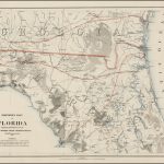 Exceptional Florida Map Prepared For The Union Army   Rare & Antique   Vintage Florida Maps For Sale