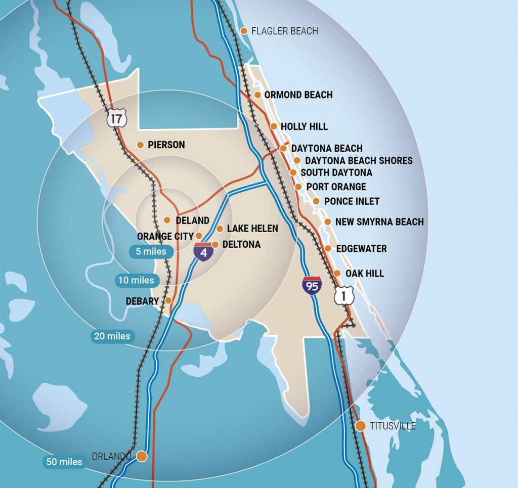 Explore Our Beautiful Communities - Deland Florida Map | Printable Maps