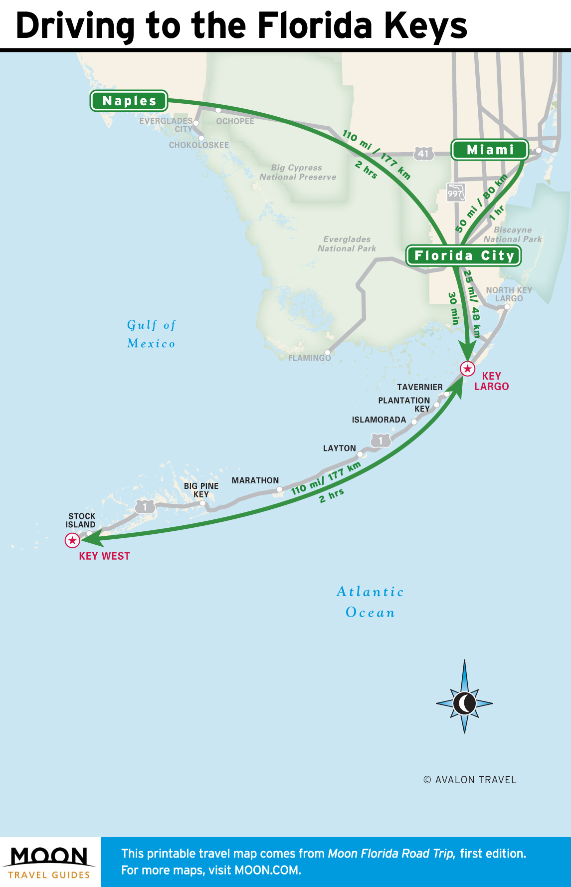 Exploring The Florida Keys With Laura Martone - Moon Travel Guides - Cypress Key Florida Map