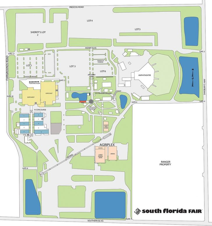 Facilities Map Florida State Fairgrounds Map Printable Maps